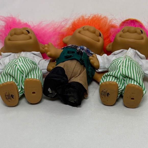 Lot of 9 Mixed Russ Troll Dolls with Vibrant Hair - Picture 12 of 14